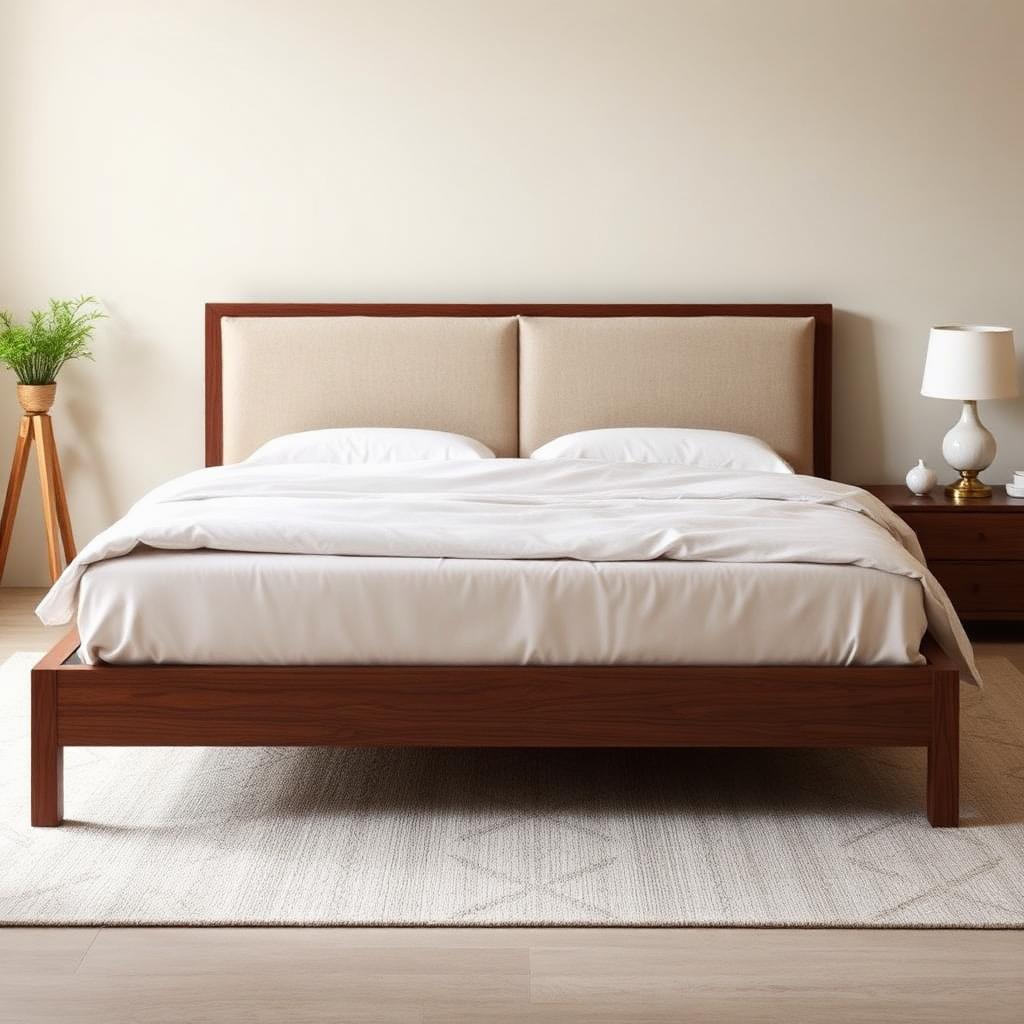 Walnut Frame King Bed