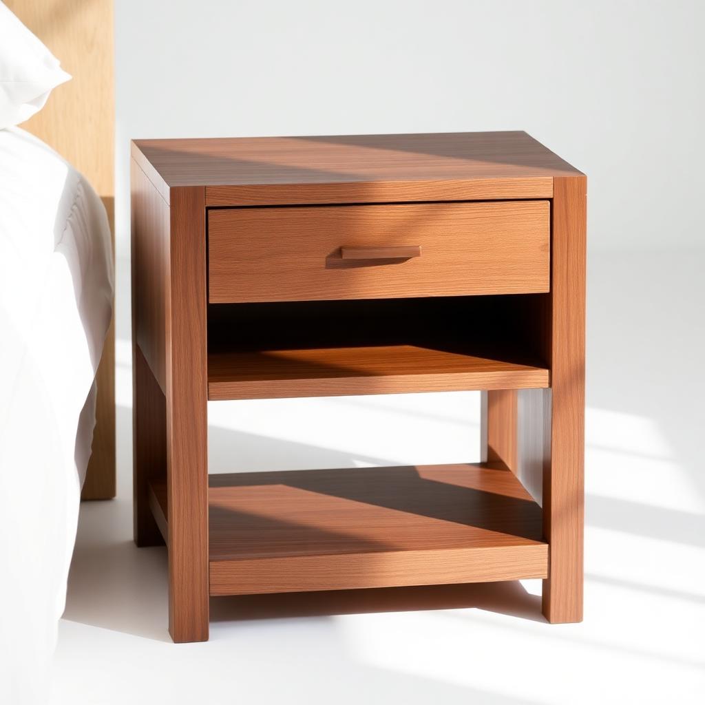 Walnut Bedside Table