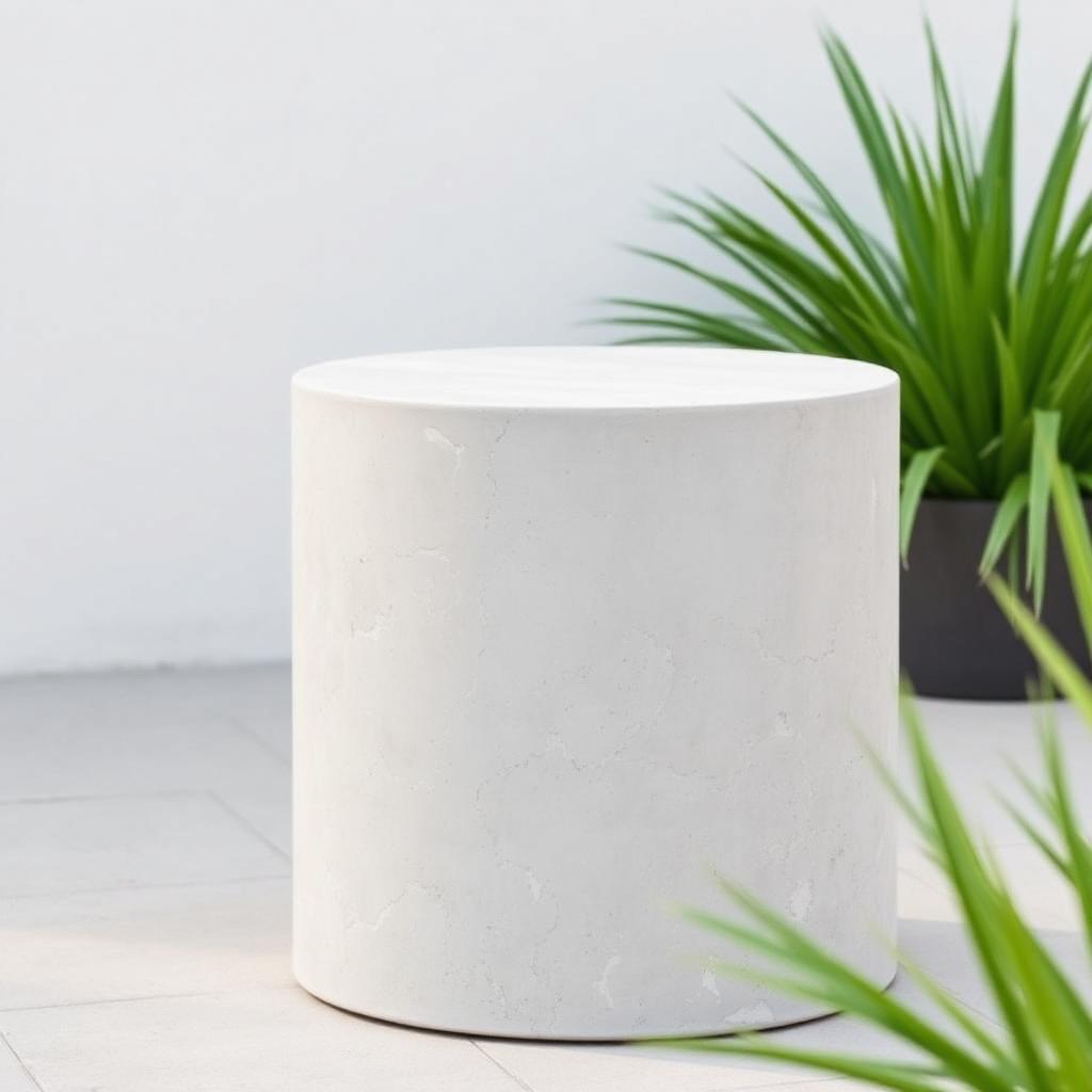 Concrete Outdoor Side Table