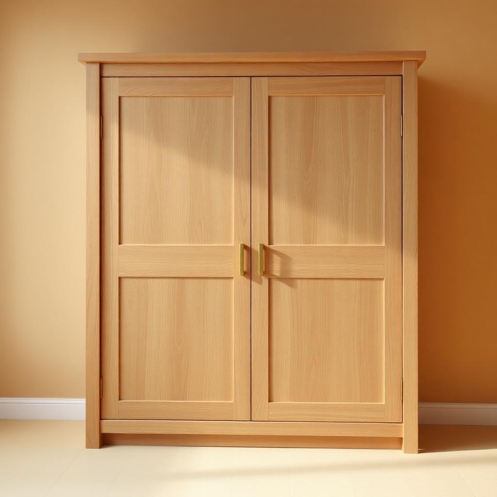 Oak 2-Door Wardrobe