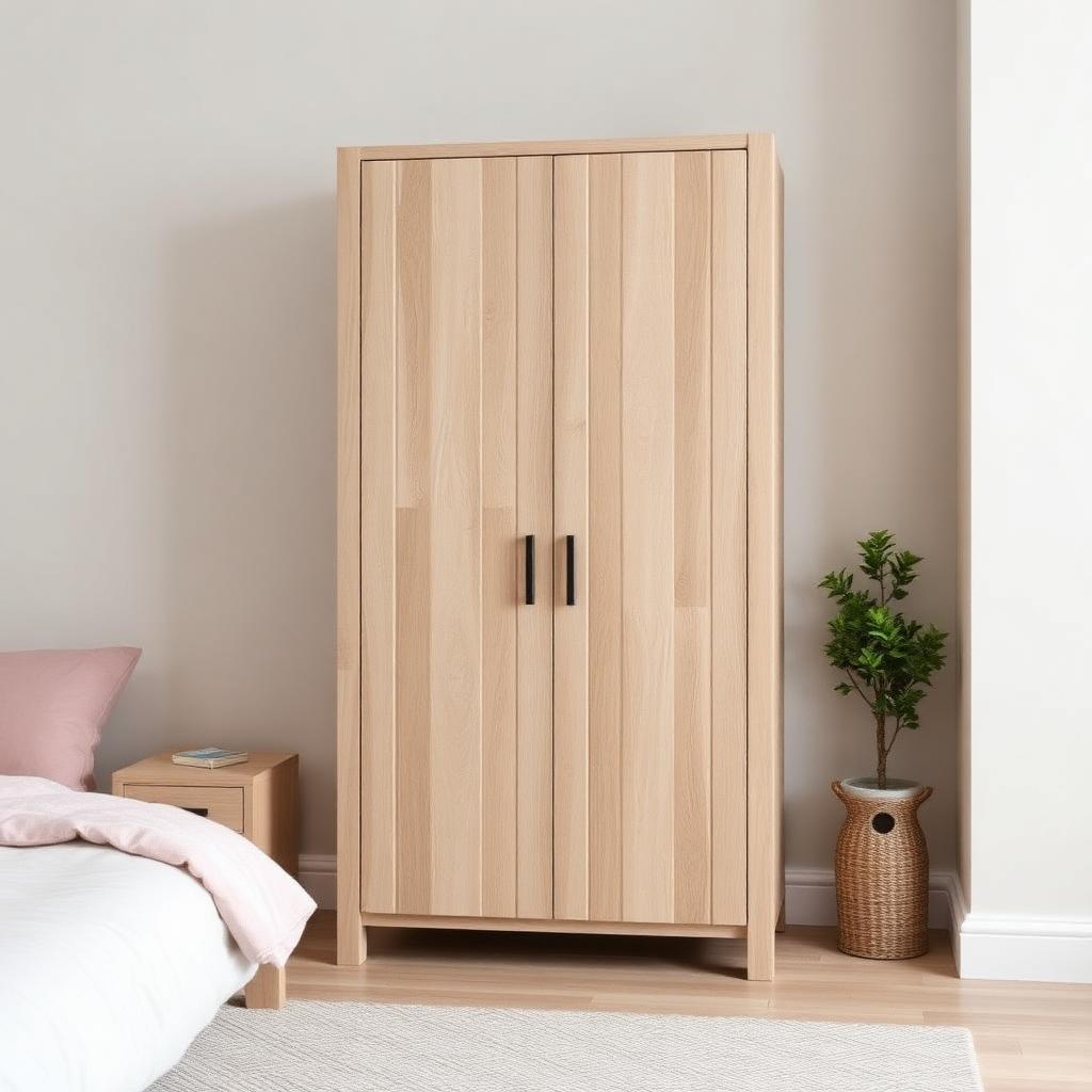 Compact 2-Door Wardrobe
